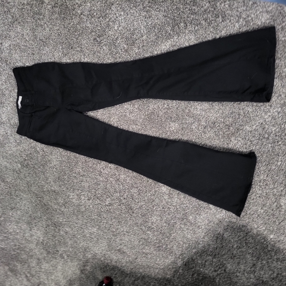 Black flare jeans